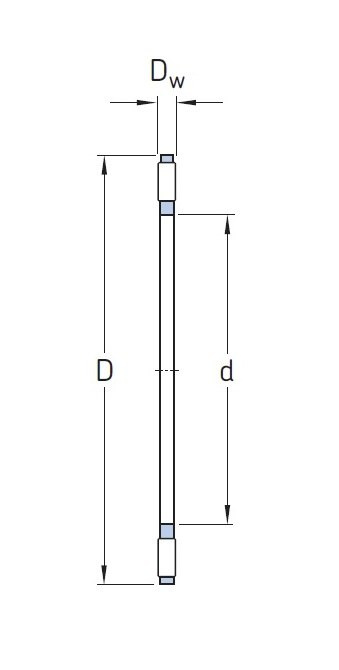 AXK 4060 Łożysko igiełkowe oporowe 40x60x3 FBJ AXK 4060 Łożysko igiełkowe oporowe 40x60x3 FBJ