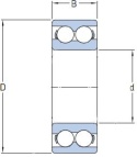 Łożysko klimatyzacji PC35500020CS PFI 35x50x20