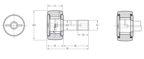 Łożysko rolka igiełkowa KRV35LLH/3AS NTN 16x35x18 Łożysko rolka igiełkowa KRV35LLH/3AS NTN 16x35x18