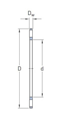 AXK 2542 Łożysko igiełkowe oporowe 25x42x2 Neutral