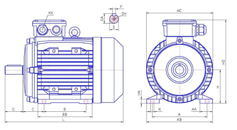 Silnik elektryczny trójfazowy 0,18 kW OMEC MOTORS Silnik elektryczny trójfazowy 0,18 kW OMEC MOTORS