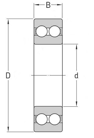 4208 2RS MGK Łożysko dwurzędowe 40x80x23 4208 2RS MGK Łożysko dwurzędowe 40x80x23