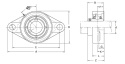 UCFL 215 ŁOŻYSKO SAMONASTAWNE W OPRAWIE UCFL 215 ŁOŻYSKO SAMONASTAWNE W OPRAWIE