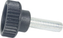 Uchwyt radełkowany ze śrubą M10x30 57025 Uchwyt radełkowany ze śrubą M10x30 57025