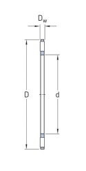 AXK 1108 Łożysko igiełkowe oporowe 40x60x3 NTN