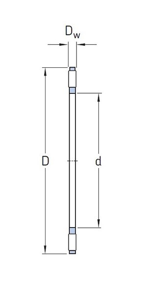 AXK 1115 Łożysko igiełkowe oporowe 75x100x4 NTN AXK 1115 Łożysko igiełkowe oporowe 75x100x4 NTN