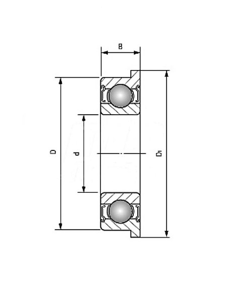 Łożysko z flanszą F605 ZZ EZO 5x14x5 Łożysko z flanszą F605 ZZ EZO 5x14x5