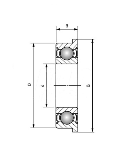 Łożysko z flanszą MF 115 ZZ EZO 5x11x4 Łożysko z flanszą MF 115 ZZ EZO 5x11x4
