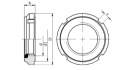 Nakrętka łożyskowa samokontrująca M70x2 AN86 1sz