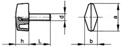 Śruby skrzydełkowe M10X30 57050 Śruby skrzydełkowe M10X30 57050