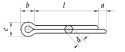 Zawleczka zawleczki 13x80 ocynk DIN 94 1szt. Zawleczka zawleczki 13x80 ocynk DIN 94 1szt.