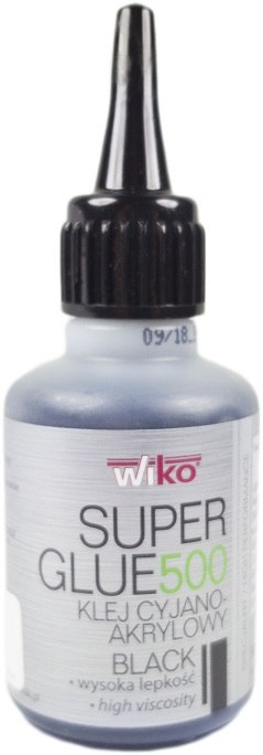 Klej Super Glue 500 Black WIKO 50 g cyjanoakryl