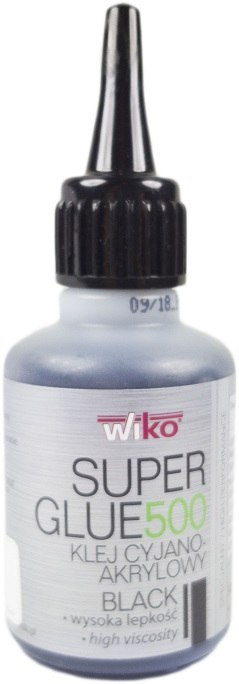 Klej Super Glue 500 Black WIKO 50 g cyjanoakryl Klej Super Glue 500 Black WIKO 50 g cyjanoakryl