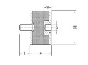 Wibroizolator poduszka B 10/10 M4X10