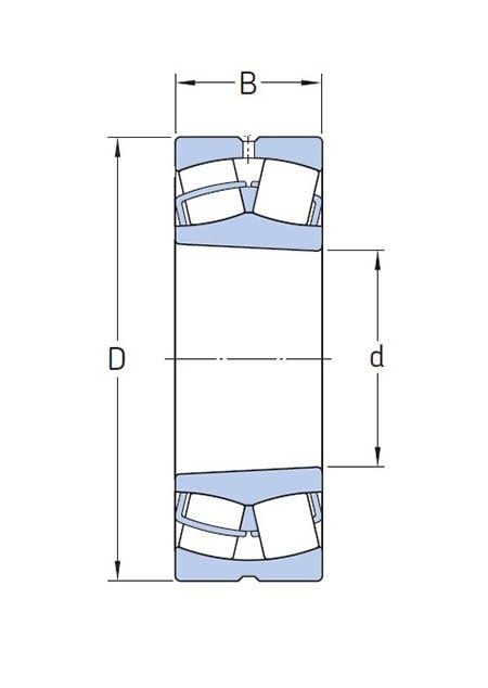 Łożysko baryłkowe 21310 CAKC3W33 TWB 50x110x27
