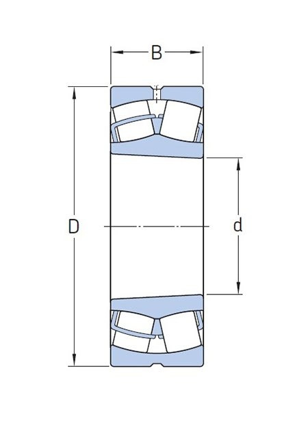 Łożysko baryłkowe 22310 CAKW33 TWB 50x110x40 Łożysko baryłkowe 22310 CAKW33 TWB 50x110x40