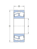 Łożysko baryłkowe 22326 MW33C3 MGK 130x280x93