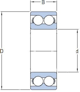 Łożysko klimatyzacji PC30520022 PFI 30x52x22