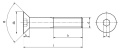 M12x45 Śruby imbusowe kl.10.9 DIN 7991 PG cz 2szt