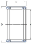 HK 1620 2RS GBM Łożysko igiełkowe 16x22x20