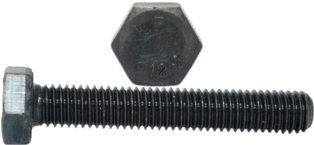 M8x50 Śruby łeb 6-kątny 12.9 czarne DIN 933 5szt.
