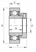 Łożysko RAE12-NPP-FA106 INA 12x48x28