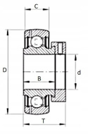 Łożysko samonastawne GRAE15-NPP-B INA 15x40x28,6