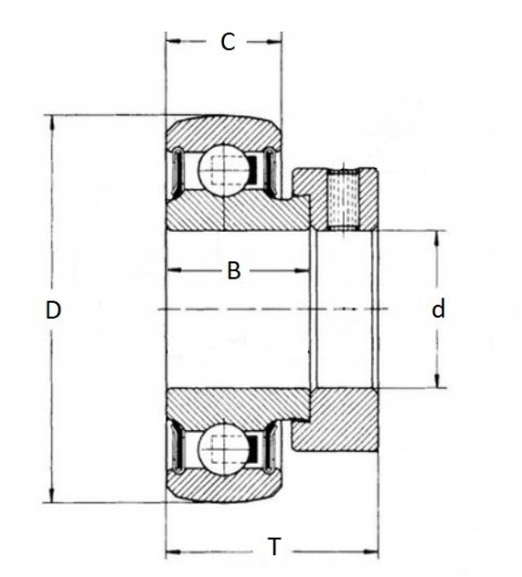 Łożysko samonastawne RAE17-NPP-B INA 17x40x28,6 Łożysko samonastawne RAE17-NPP-B INA 17x40x28,6