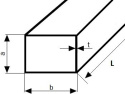 Profil stalowy zamknięty 30x15x1,5 długość 500mm Profil stalowy zamknięty 30x15x1,5 długość 500mm