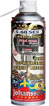 Płyn chłodząco smarujący S-60 JOHANSSON 400ml Płyn chłodząco smarujący S-60 JOHANSSON 400ml