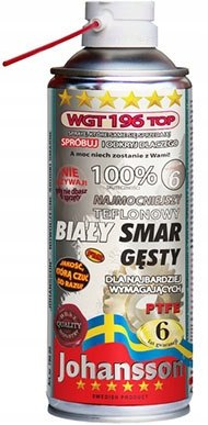 Smar biały z PTFE WGT 196 TOP JOHANSSON 400ml