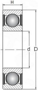 Łożysko rowerowe MR 24378 2RS NEUTRAL 24x37x8