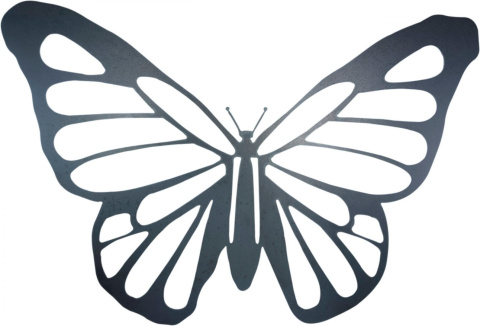 Ozdoba prezent motyl ze stali 44x64 cm Ozdoba prezent motyl ze stali 44x64 cm