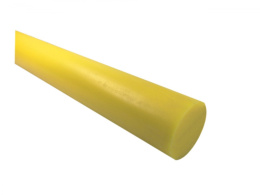 Pręt poliamid wałek fi 120x500mm PA6-G żółty