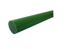 Pręt poliamid wałek fi 30x100mm PA6-G zielony
