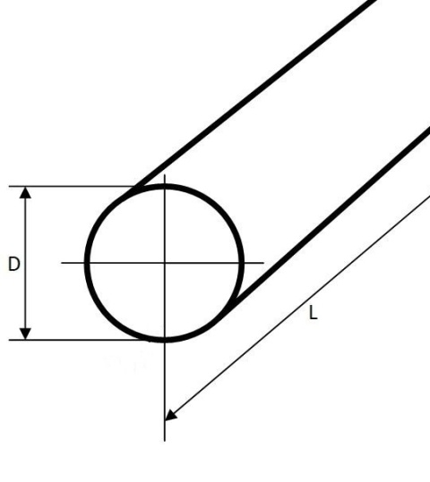 Pręt poliamid wałek fi 55x100mm PA6-G zielony