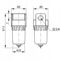 Filtr sprężonego powietrza G1/4" EASY LINE