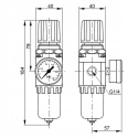 Filtroreduktor G1/4", 0,5-8,5 bar