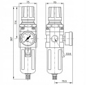 Filtroreduktor G3/4", 0,5-8,5 bar