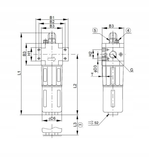 Smarownica sprężonego powietrza G3/4" BL Smarownica sprężonego powietrza G3/4" BL