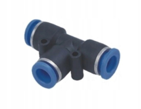 Trójnik wtykowy T pod wąż fi 12 mm Trójnik wtykowy T pod wąż fi 12 mm