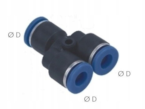 Trójnik wtykowy Y 10 mm Trójnik wtykowy Y 10 mm