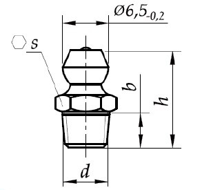Smarowniczka kalamitka prosta M12x1,75 Smarowniczka kalamitka prosta M12x1,75