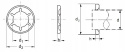 Zabezpieczenie osiowe 20x36x3 AN 82 2 szt