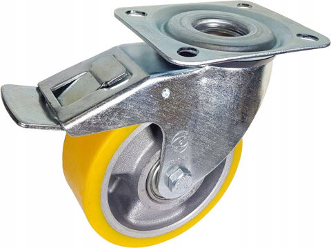 Zestaw kołowy skrętny z hamulcem 160mm nośn 500kg Zestaw kołowy skrętny z hamulcem 160mm nośn 500kg