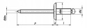 4,8x16x14 AL/ST Nity zrywalne AN 381 20szt 4,8x16x14 AL/ST Nity zrywalne AN 381 20szt
