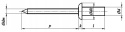 3,2x6,5 AL/ST Nity zrywalne ISO 15973 20szt