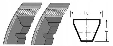 Pasek zębaty 2AVX 13x1075 La Optibelt