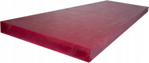 Płyta poliamid PA6-G+olej czerwona 8x100x150 mm