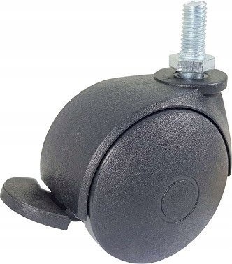 Zestaw kołowy skrętny 50mm M8x16 trzpień hamulec